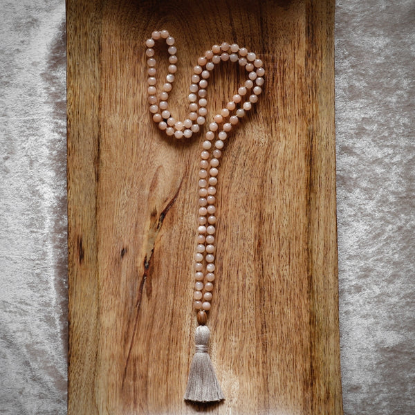Sunstone Mala Necklace